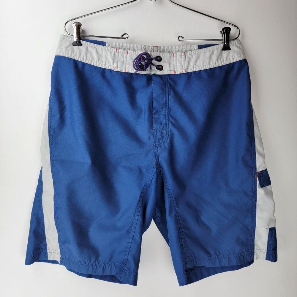 The North Face Mens Size Small Blue Grey 100% Polyester Boardshorts